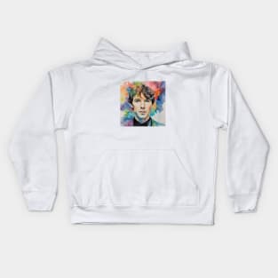 watercolors with Benedict Cumberbatch Kids Hoodie